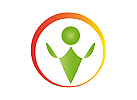 , komedizin, Zweifarbig, Zeichnung, Symbol, Heilpraktiker, Physiotherapie, Orthopdie, Logo