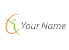 komedizin, Zweifarbig, Zeichen, Zeichnung, Symbol, Logo, Person, Mensch, Coaching, Consulting, Beratung