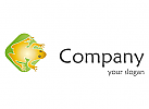 Logo goldener Frosch