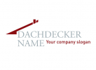 Stilisiertes Dach/Dachdecker-Logo