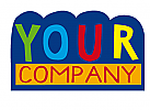 Logo mit farbiger Typografie