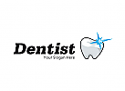 Blinkender Zahn - Zahnarzt Logo