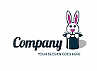 , Signet, Logo, white rabbit, hase