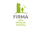 Logo fr modernes, kologisches bauen und wohnen