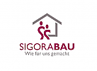 Logo fr Immobilienmakler, Hausbau, Fertighuser
