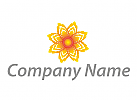 kologisch, Zeichen, Zeichnung, Symbol, Pflanze, Feuerblume, Wellness, Kosmetik, Logo
