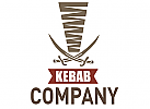 Kebab, Döner, Säbel, Spiess, Messer, Logo