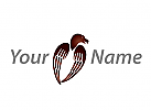 Zwei Flgel, Vogel, Adler, Logo