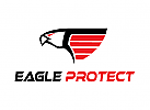 Logo, Adler, Schild, Sicherheit, , rot, schwarz, vogel, falke, Software, Virenschutz, Schutz