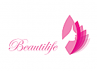 Logo, schnheit, frau, dame, Schnheit, Kosmetik, Wellness, Spa, Make-up, Mode, Blatt