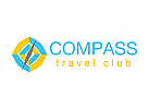 Reise, Kompass, Urlaub, Reisebro Logo