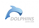 Delphin, Schwimmen, Meer, Sport, Reisen, Logo