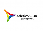 Leichtathletik, Sport, bunt, Sportausrstung, Buchstabe A, Gymnastik, Fitness, Marke, Logo