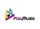 Musik, Produktion, Radio, Medien, Internet, Spiel, App, Logo