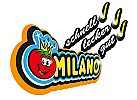 Milano - Tomate mit Gesicht und Krone Logo