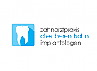 Zhne, Zahnrzte, Zahnarztpraxis, Logo Zahn, flat-icon