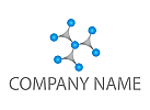 Zweifarbig, Zeichen, Zeichnung, Symbol, Molekl, Netzwerk, Verbindungen, Logo