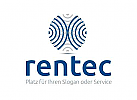 Abstraktes Logo mit Bgen und Kreis fr Coaching, Finance,...
