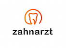 Zhne, Zahnrzte, Zahnarztpraxis, Logo Zahn, Kreis, Linie