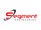 Segment, Ingenieure, Industrie, Buchstabe S Logo