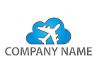 kologisch, Zeichen, Zeichnung, Symbol, Flugzeug, Wolken, Transport, Logo