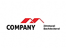 Modernes Logo, Dachdecker, Architekt