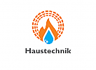 , Zeichen, Signet, Logo, Haustechnik, Heizung, Sanitr, Solar