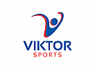 Buchstabe V Logo, Sport, Fuball, Menschen