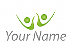 , Zwei Personen, Menschen in grn, Paar, Familie, Logo