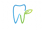 Öko, Zähne, Zahn, Zahnarztpraxis, Logo, Zahn, Wurzel, Blatt