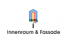 Zeichen, Signet, Logo, Maler, Farbrolle, Innenraum, Fassade