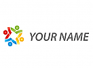 kologisch, Zeichen, Zeichnung, Personen, Team, farbig, Leute, Familie, Logo