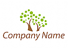Logo, Pflanze, Baum, Mensch Logo