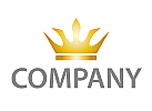 Zeichen, Royal, Krone in Gold, Logo