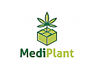 Cannabis Logo, Marihuana Logo, Medizin Logo