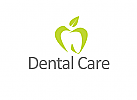 Öko, Zähne, Zahnärzte, Zahnarztpraxis, Logo, Zahn, Apfel