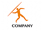 Athlet Speerwurf Logo