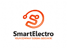 Buchstabe S Logo, Elektriker Logo, Strom Logo