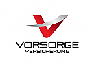 Buchstabe V Logo, Versicherung Logo, Immobilien Logo, Finance Logo