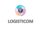 Zeichen, Signet, Logo, Hand, Box, Transport, Logistik, Hnde