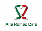 Alfa Romeo Kühler in Verbindung mit italienischer Fahne