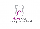 Zhne, Zahnrzte, Zahnarztpraxis, Logo, Zahn, Haus