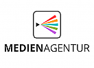 Dieses Logo ist geeignet Medien, Agenturen, PR-Dienstleistung, Werbung, Mediengestalter, Sozial-Marketing, Marketingberater, Online-Marketing, Online Business, Beratung.