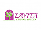 Garten Logo, Blatt Logo, Grn Logo