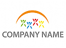 kologisch, Zeichen, Zeichnung, Symbol, Menschen, Sonne, Team, Gruppe, Logo