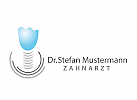 Logo Zahn mit Implantat, Zahnarzt, Zahnarztpraxis, Dentallabor