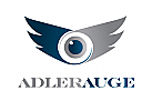 Zeichen, Signet, Logo, Adler, Auge, Flgel, Augenarzt, Optiker