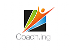 Zeichen, Signet, Logo, Mensch, Coaching, Sport, Physiotherapie, Sportarzt, Arztpraxis