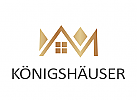 Zeichen, Signet, Logo, Krone, Haus