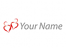 Zwei Personen, Herz, Paar, Logo